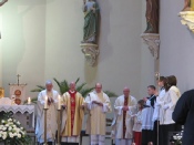 Einweihung der restaurierten Treiser Stumm-Orgel in der Pfarrkirche Treis - Messe mit Abt Benedikt aus Maria Laach